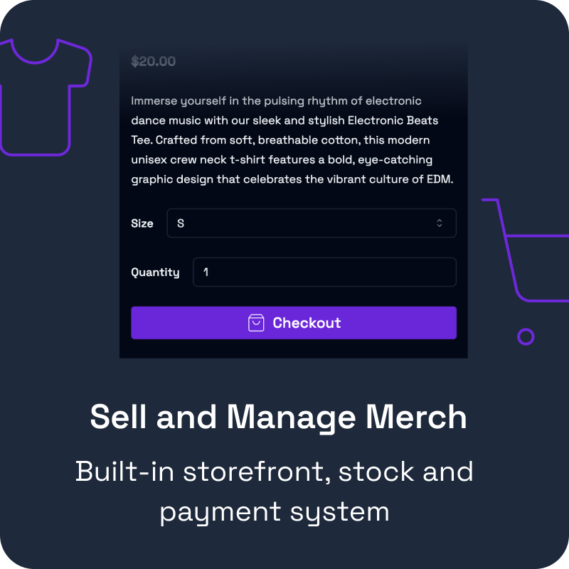 Sell and Manage Merch